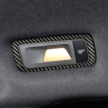 Load image into Gallery viewer, 2 PCS Carbon Fiber Car Rear Dome Light Panel Decorative Sticker for Porsche Macan, Rear Dome Light