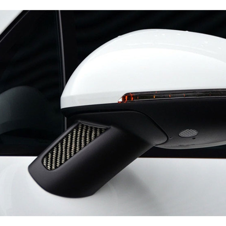 2 PCS Carbon Fiber Car Rearview Mirror Decorative Sticker for Porsche Macan, Rearview Mirror