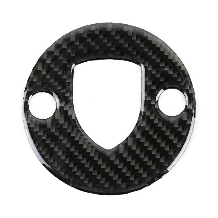 Carbon Fiber Car Steering Wheel Decorative Sticker for Porsche Macan, Steering Wheel