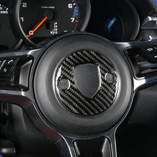 Load image into Gallery viewer, Carbon Fiber Car Steering Wheel Decorative Sticker for Porsche Macan, Steering Wheel