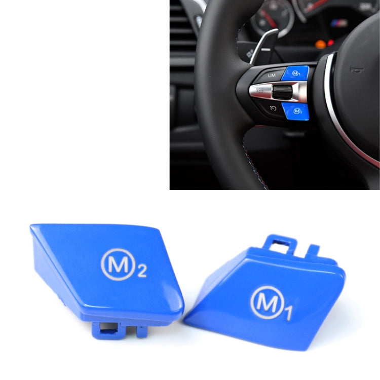Sports Steering Wheel M1+M2 Fashion Button Switch Trim Cover for BMW F30 F34 F15 F16 2014-2018, M1+M2