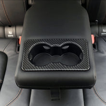Load image into Gallery viewer, Carbon Fiber Car Rear Water Cup Frame Decorative Sticker for Jaguar F-PACE, Rear Water Cup Frame