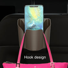 Load image into Gallery viewer, Car Back Seat Hook Trash Rubbish Garbage Can Mobile Phone Holder Storage Box
