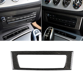 Car Carbon Fiber Central Control CD Panel Solid Color Decorative Sticker for BMW Z4 2009-2015, Central Control CD Panel Sticker(Solid Color)