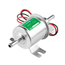 Load image into Gallery viewer, HEP-02A Universal Car 24V Fuel Pump Inline Low Pressure Electric Fuel Pump, 24V (Gold), 24V (Silver)