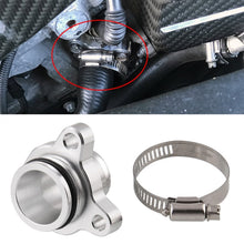 Load image into Gallery viewer, Car Water Hose Joint Pipe Adaptor with Clamps for BMW 335i, Size: 28mm, Silver