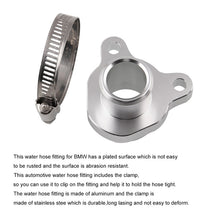 Load image into Gallery viewer, Car Water Hose Joint Pipe Adaptor with Clamps for BMW 335i, Size: 28mm, Silver