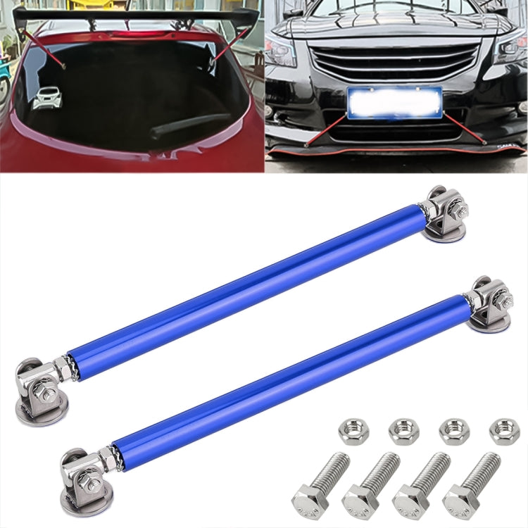 2 PCS Car Modification Adhesive Surrounded Rod Lever Front and Rear Bars Fixed Front Lip Back Shovel, Length: 15cm, 15cm (Silver), 15cm (Red), 15cm (Blue), 15cm (Carbon Fiber Black), 15cm (Colour), 15cm (Black)