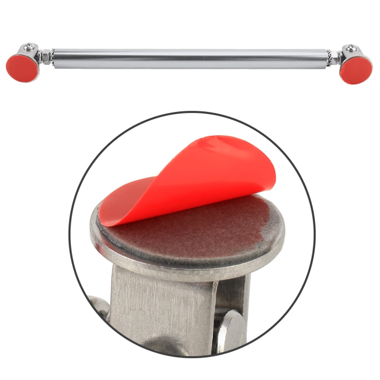 2 PCS Car Modification Adhesive Surrounded Rod Lever Front and Rear Bars Fixed Front Lip Back Shovel, Length: 15cm, 15cm (Silver), 15cm (Red), 15cm (Blue), 15cm (Carbon Fiber Black), 15cm (Colour), 15cm (Black)