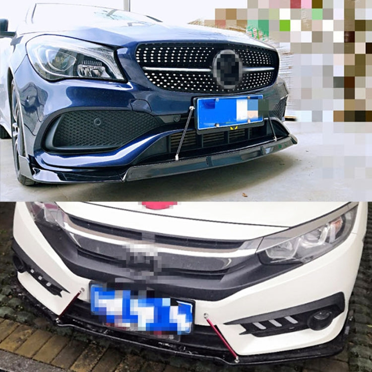 2 PCS Car Modification Adhesive Surrounded Rod Lever Front and Rear Bars Fixed Front Lip Back Shovel, Length: 15cm, 15cm (Silver), 15cm (Red), 15cm (Blue), 15cm (Carbon Fiber Black), 15cm (Colour), 15cm (Black)