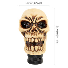 Load image into Gallery viewer, Universal Car Skull Shape Shifter Manual Automatic Gear Shift Knob, Skull Head Shape 16