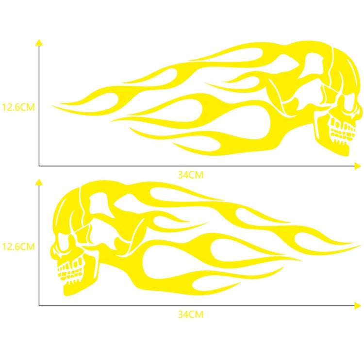 Motorcycle Styling Skull Head PVC Sticker Auto Decorative Sticker, D-712