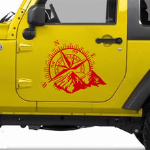 Load image into Gallery viewer, Car Styling Mountain Compass PVC Sticker Auto Decorative Sticker, D-813