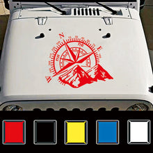 Load image into Gallery viewer, Car Styling Mountain Compass PVC Sticker Auto Decorative Sticker, D-813