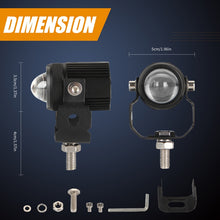 Load image into Gallery viewer, 2 PCS DC9-36V / 20W / 6000K / 3000K / 2000LM Motorcycles Double Color Headlights / Fog Light, 20W