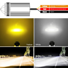 Load image into Gallery viewer, 2 PCS DC9-36V / 20W / 6000K / 3000K / 2000LM Motorcycles Double Color Headlights / Fog Light, 20W
