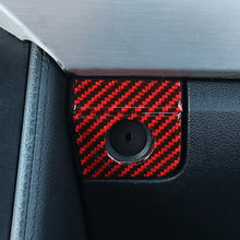 Load image into Gallery viewer, 2 in 1 Car Carbon Fiber Vice Driving Seat Storage Box Button Decorative Sticker for Ford Mustang 2015-2020, Vice Driving Seat Storage Box Button