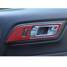Load image into Gallery viewer, 2 in 1 Car Carbon Fiber Inner Door Handle Decorative Sticker for Ford Mustang 2015-2020, Inner Door Handle