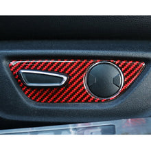 Load image into Gallery viewer, 5 in 1 Car Carbon Fiber Seat Adjustment Button Decorative Sticker for Ford Mustang 2015-2020, Seat Adjustment Button