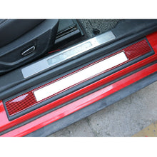 Load image into Gallery viewer, 2 in 1 Car Carbon Fiber Welcome Pedal Outer Frame Decorative Sticker for Ford Mustang 2015-2020, Welcome Pedal Outer Frame