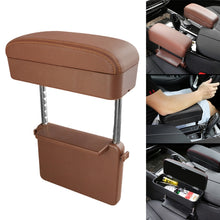 Load image into Gallery viewer, Universal Car PU Leather Wrapped Armrest Box Cushion Car Armrest Box Mat with Storage Box, 1pc(Beige), 1pc(Brown), 1pc(Black), 1pc (Black Red), 1pc(Black White), 1pc(Grey)