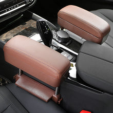 Load image into Gallery viewer, 2 PCS Universal Car Wireless Qi Standard Charger PU Leather Wrapped Armrest Box Cushion Car Armrest Box Mat with Storage Box, 2pcs(Brown), 2pcs(Black), 2pcs(Black Red), 2pcs(Black White), 2pcs(Grey), 2pcs(Beige)