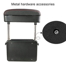 Load image into Gallery viewer, 2 PCS Universal Car Wireless Qi Standard Charger PU Leather Wrapped Armrest Box Cushion Car Armrest Box Mat with Storage Box, 2pcs(Brown), 2pcs(Black), 2pcs(Black Red), 2pcs(Black White), 2pcs(Grey), 2pcs(Beige)