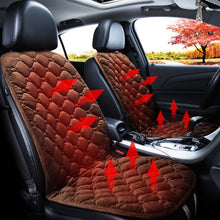 Load image into Gallery viewer, Car 12V Front Seat Heater Cushion Warmer Cover Winter Heated Warm, Double Seat, 12V Double Seat (Black), 21V Double Seat (Coffee), 12V Double Seat (Beige), 12V Double Seat (Red)