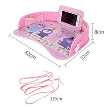 Load image into Gallery viewer, Children Waterproof Dining Table Toy Organizer Baby Safety Tray Tourist Painting Holder with Touch Screen Transparent Bag (Not Allowed to Peek), CRP0966A, CRP0966B, CRP0966C, CRP0966D, CRP0966E, CRP0966F, CRP0966G, CRP0966H, CRP0966J, CRP0966K