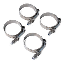 Load image into Gallery viewer, 4 PCS Stainless Steel T-Bolt Hose Clamps Pipe Clip Fuel Line Clip, Size: 95-103mm, Size: 95-103mm
