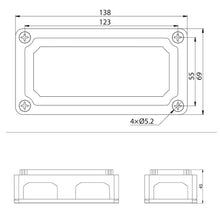 Load image into Gallery viewer, Max DC 48V 200A Heavy-Duty Module Design Bus Bar 4 M10 Terminal Studs Box Busbar for Car / RV / Boat, 200A