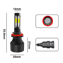 Load image into Gallery viewer, 2 PCS S2 H8 / H9 / H11 DC9-36V / 25W / 6000K / 2500LM IP68 Car LED Headlight Lamps, H8 / H9 / H11