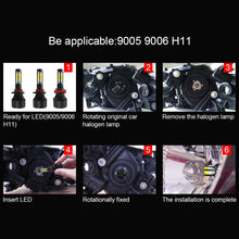 Load image into Gallery viewer, 2 PCS S2 H8 / H9 / H11 DC9-36V / 25W / 6000K / 2500LM IP68 Car LED Headlight Lamps, H8 / H9 / H11