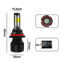 Load image into Gallery viewer, 2 PCS S2 9007 / HB5 DC9-36V / 25W / 6000K / 2500LM IP68 Car LED Headlight Lamps, 9007 / HB5
