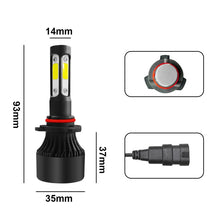 Load image into Gallery viewer, 2 PCS S2 9006 / HB4 DC9-36V / 25W / 6000K / 2500LM IP68 Car LED Headlight Lamps, 9006 / HB4