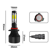 Load image into Gallery viewer, 2 PCS S2 9005 / HB3 / H10 DC9-36V / 25W / 6000K / 2500LM IP68 Car LED Headlight Lamps, 9005 / HB3 / H10