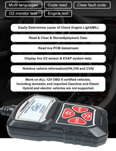 Load image into Gallery viewer, KONNWEI KW309 V309 V310 MS309 Code Reader OBD2 Scanner Diagnostic Tool, KW309