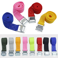 Load image into Gallery viewer, Car Tension Rope Luggage Strap Belt Auto Car Boat Fixed Strap with Alloy Buckle,Random Color Delivery, Size: 25mm x 1m, 1m