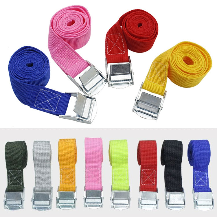 Car Tension Rope Luggage Strap Belt Auto Car Boat Fixed Strap with Alloy Buckle,Random Color Delivery, Size: 25mm x 3m, 3m