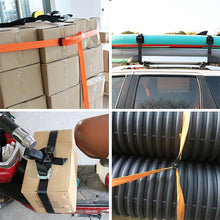 Load image into Gallery viewer, Car Tension Rope Luggage Strap Belt Auto Car Boat Fixed Strap with Alloy Buckle,Random Color Delivery, Size: 25mm x 3m, 3m