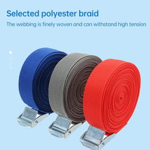Load image into Gallery viewer, Car Tension Rope Luggage Strap Belt Auto Car Boat Fixed Strap with Alloy Buckle,Random Color Delivery, Size: 25mm x 6m, 6m