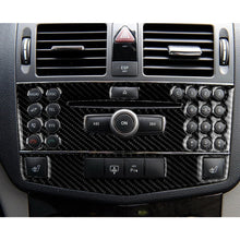 Load image into Gallery viewer, Car Carbon Fiber Center Console Panel Decorative Sticker for Mercedes-Benz W204 C Class 2007-2010, Center Console Panel