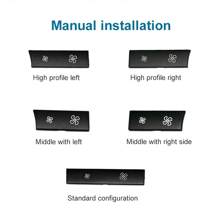 Car Wind Power Switch Air Conditioning Air Volume Button for BMW 5 Series 2011-2017 / 7 Series 2009-2015, Standard Air Volume, Standard Air Volume