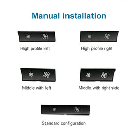 Car Wind Power Switch Air Conditioning Air Volume Button for BMW 5 Series 2011-2017 / 7 Series 2009-2015, Standard Air Volume, Standard Air Volume