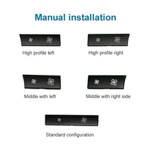 Load image into Gallery viewer, Car Wind Power Switch Air Conditioning Air Volume Button for BMW 5 Series 2011-2017 / 7 Series 2009-2015, Right High Configuration, Right High Configuration