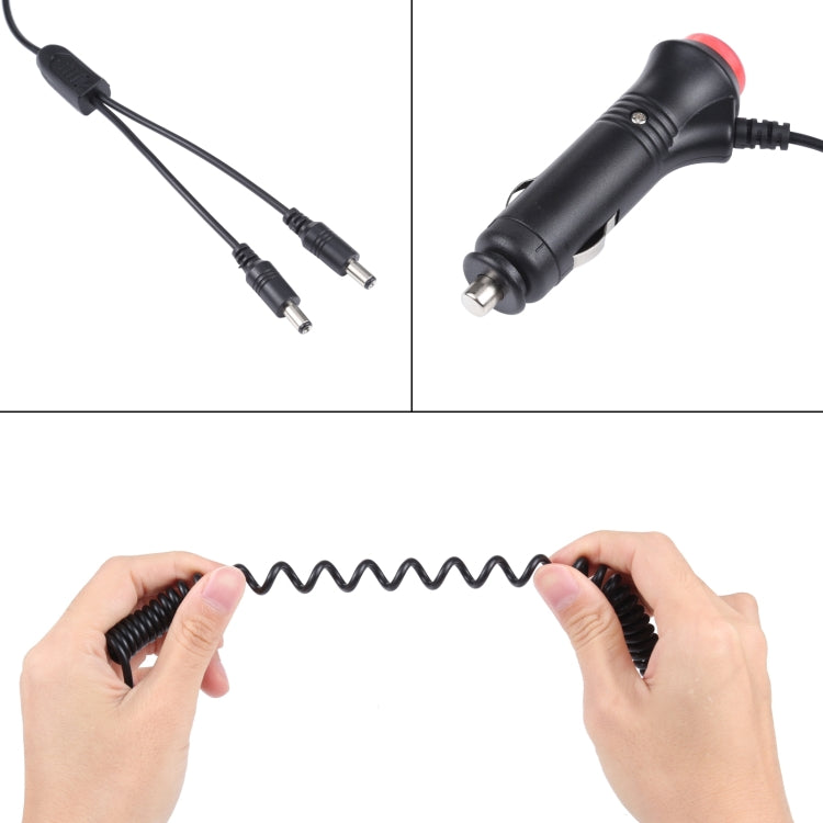 12-24V Car Cigarette Lighter Switch Plug to DC5.5x2.1mm Charger Spring Power Cable, Switch Plug