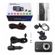 Load image into Gallery viewer, T638+ Car DVR USB Hidden Dual-lens Driving Recorder HD Reversing Video Monitor, T638+
