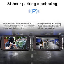Load image into Gallery viewer, T638+ Car DVR USB Hidden Dual-lens Driving Recorder HD Reversing Video Monitor, T638+