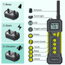 Load image into Gallery viewer, Tsattine T10 IP68 Waterproof 2000FT Dog Training Device with LCD Light, T10