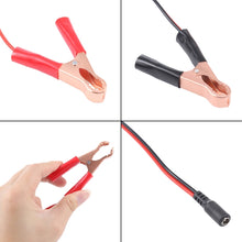 Load image into Gallery viewer, Car DC 5.5x2.1 Interface Crocodile Clip Charging Connection Cable, DC 5.5x2.1 Interface